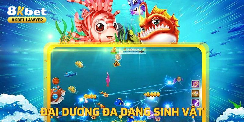 Đa dạng các loại game bắn cá tại 8KBET